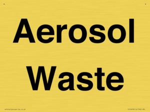 Aerosol Waste